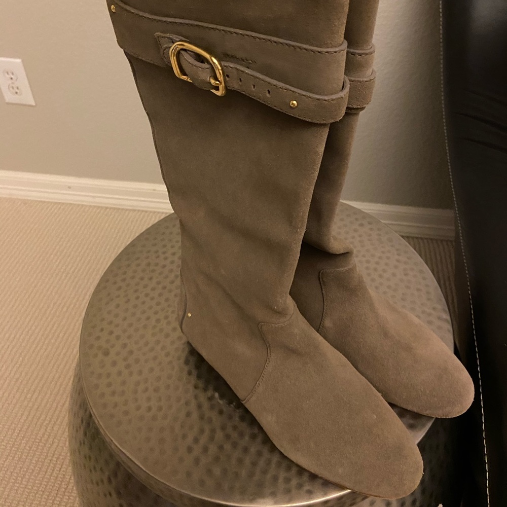 Chloe tall suede boots